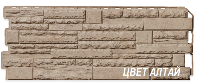 Фасадная панель Альта-Профиль Скалистый камень